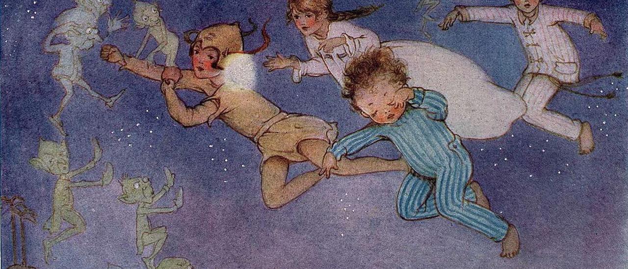 Una icónica ilustración de ’Peter Pan y Wendy’ por Mabel Lucie Atwell.