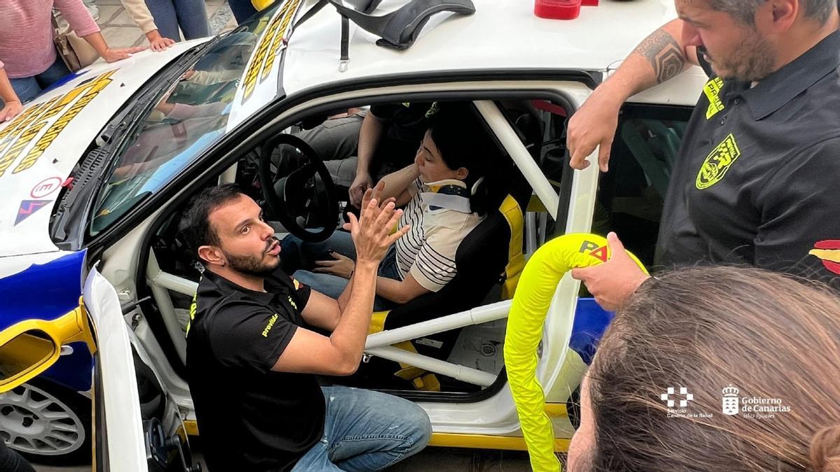 El Hospital Dr. Negrín se prepara para el Rally Islas Canarias con simulacros de excarcelación