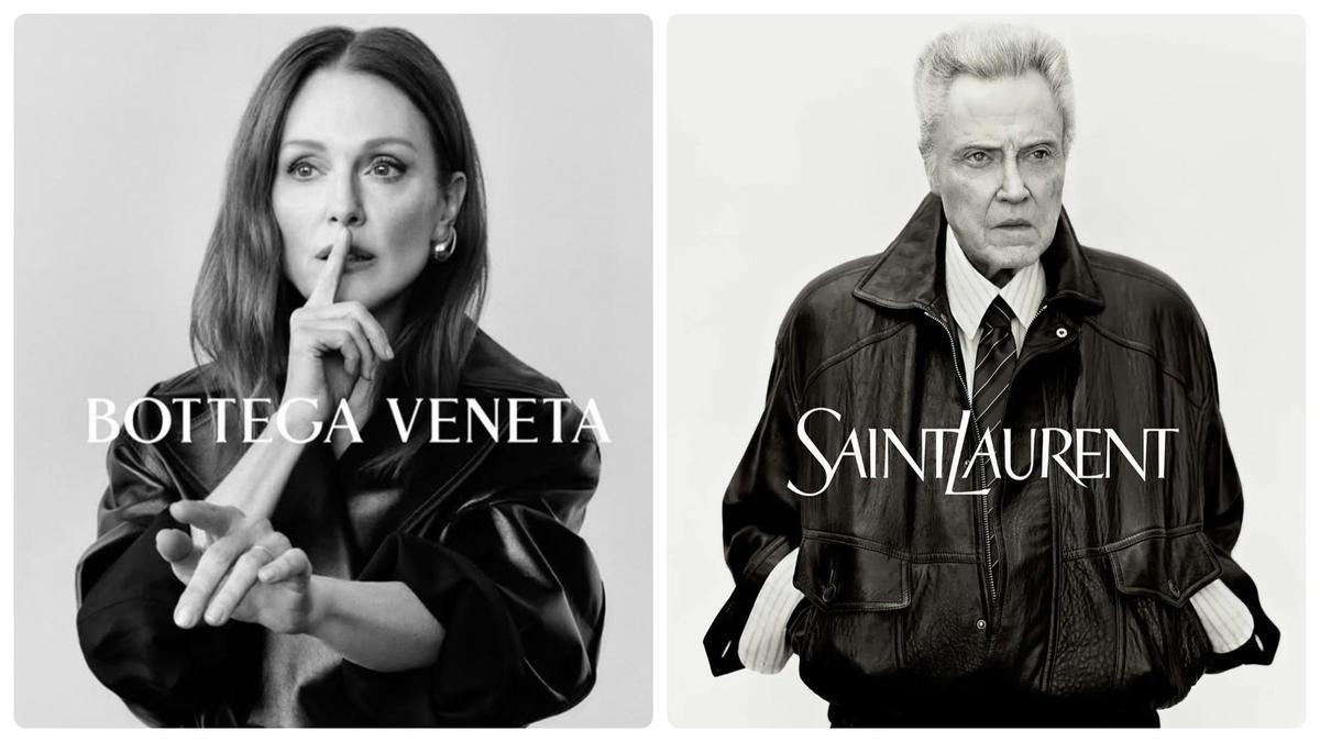 Los actores Julianne Moore y Christopher Walken.