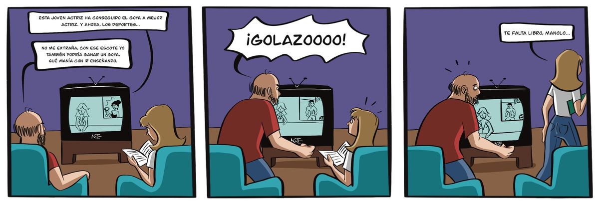 Viñeta sobre las mujeres y el deporte.