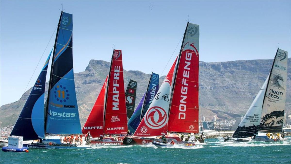 La flota de la Vuelta al Mundo por etapas, en Ciudad del Cabo
