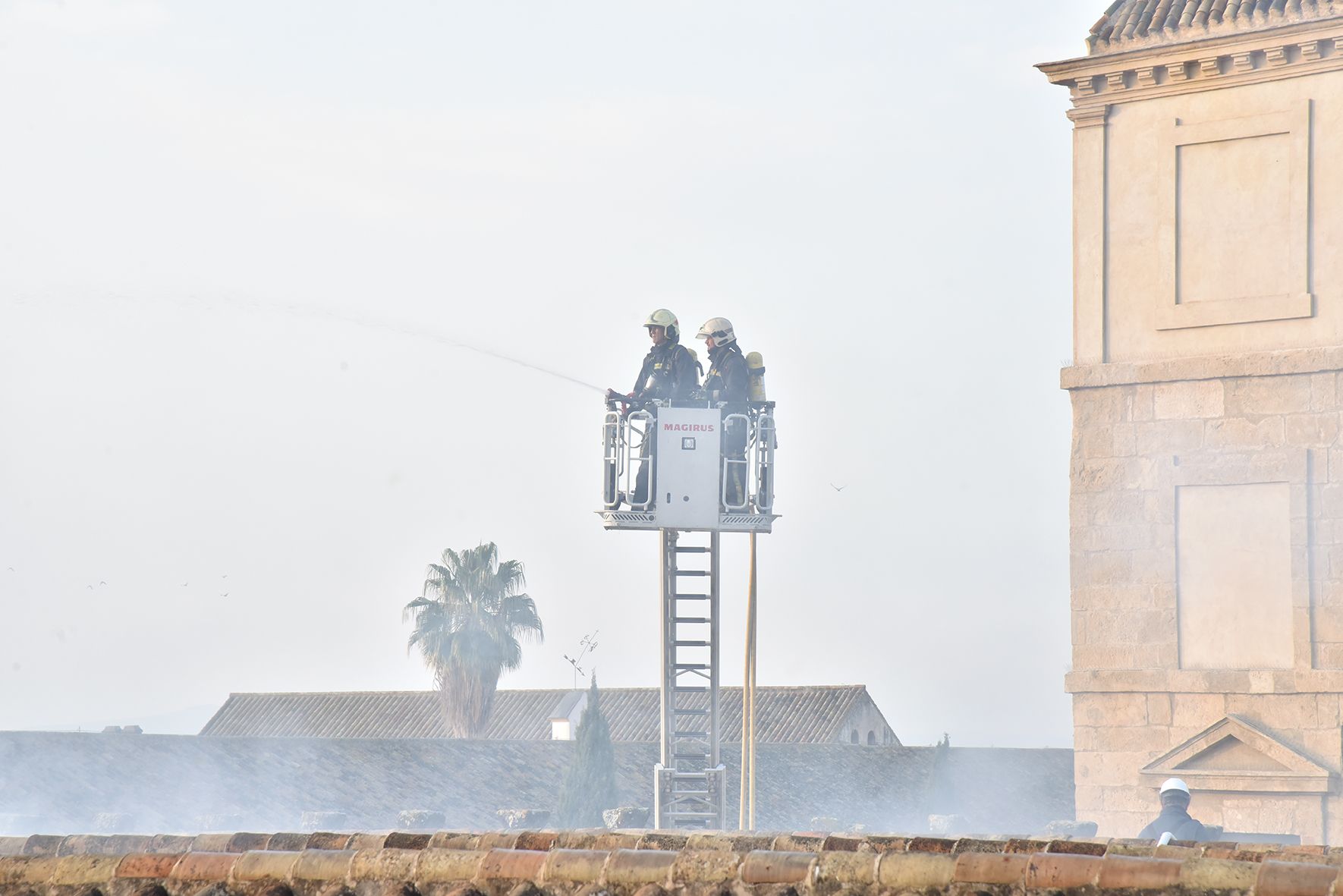 Simulacro de incendio en la Mezquita-Catedral de Córdoba