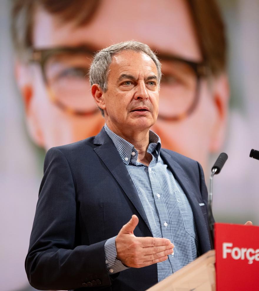 Zapatero reivindica el &quot;patriotismo democrático&quot; y agradece a ERC y Junts el apoyo a Sánchez