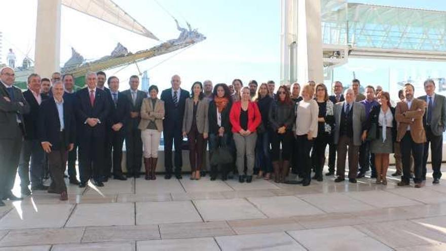 Varios integrantes del Clúster Marítimo Andaluz.