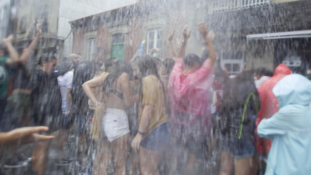 A pesar de la sequía se mantienen las fiestas del agua en Vilagarcía de Arousa