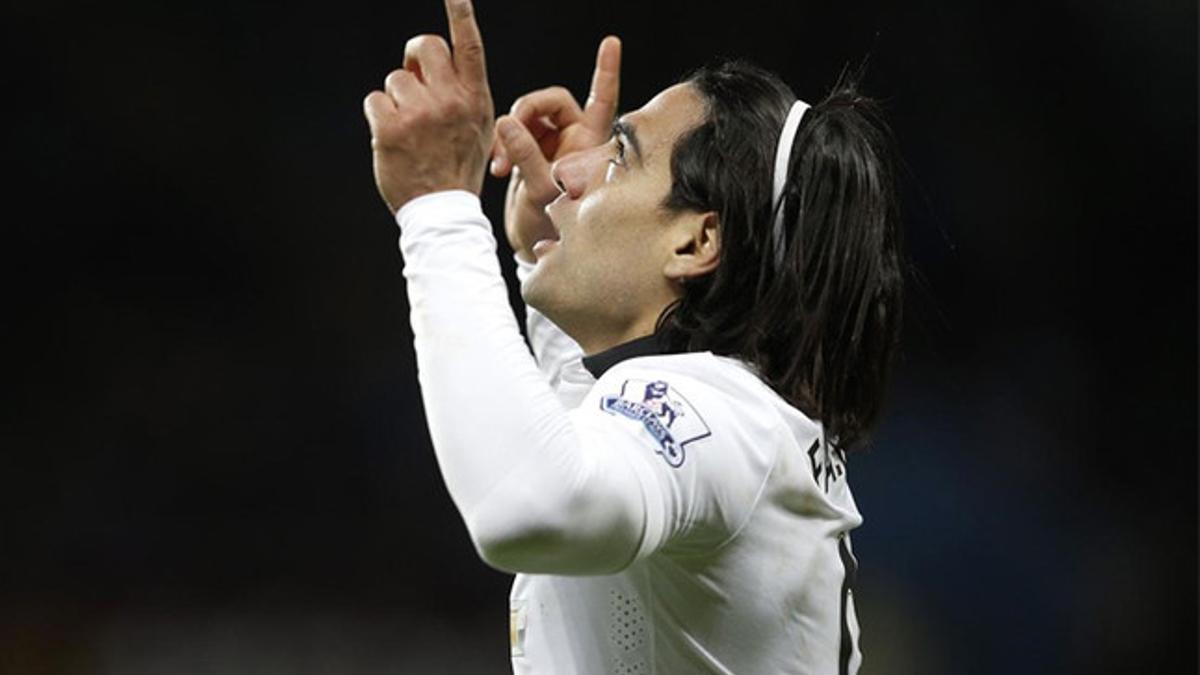 Falcao marcó el gol del empate del Manchester