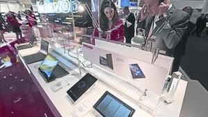 Estand de Lenovo en el Mobile World Congress.