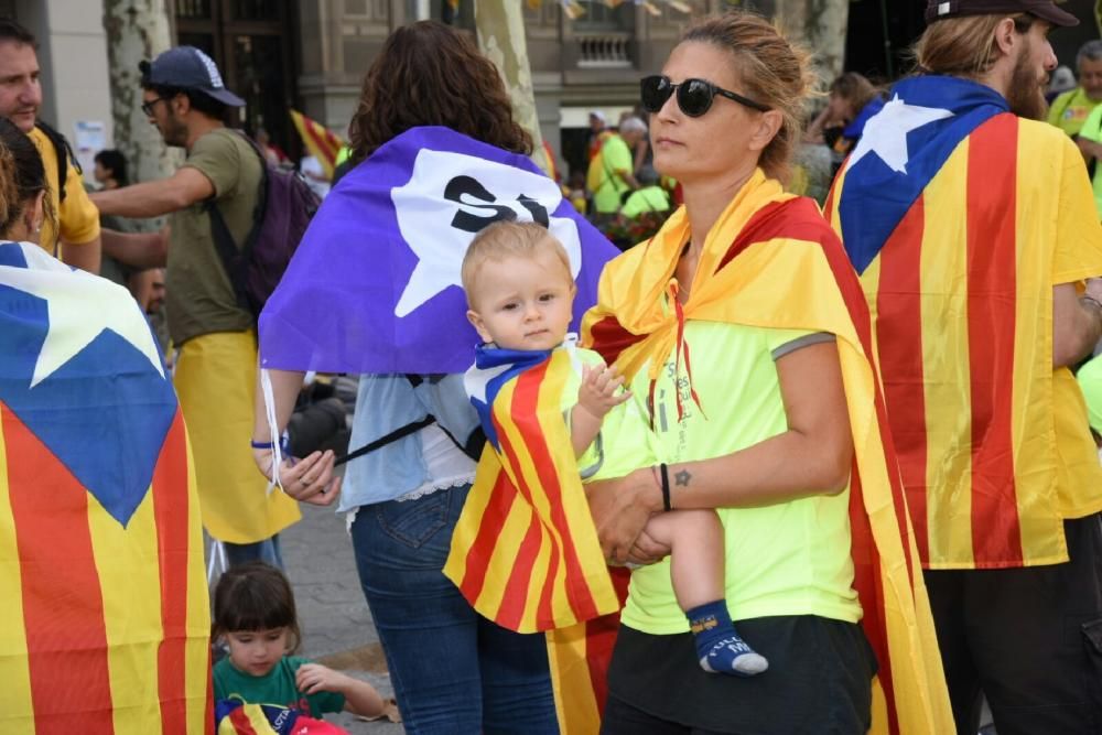 Bagencs a la concentració de Barcelona.