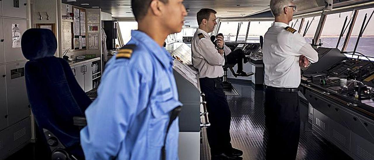 Puente de mando en un buque de Maersk. | KRISTIAN HELGESEN/BLOOMBERG