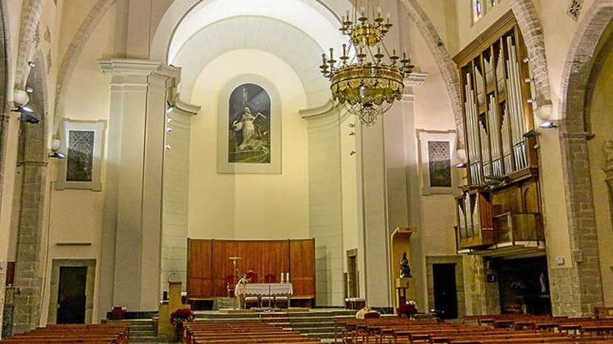 La nau central de l&#039;església de Sant Domènec després de la primera fase de les obres