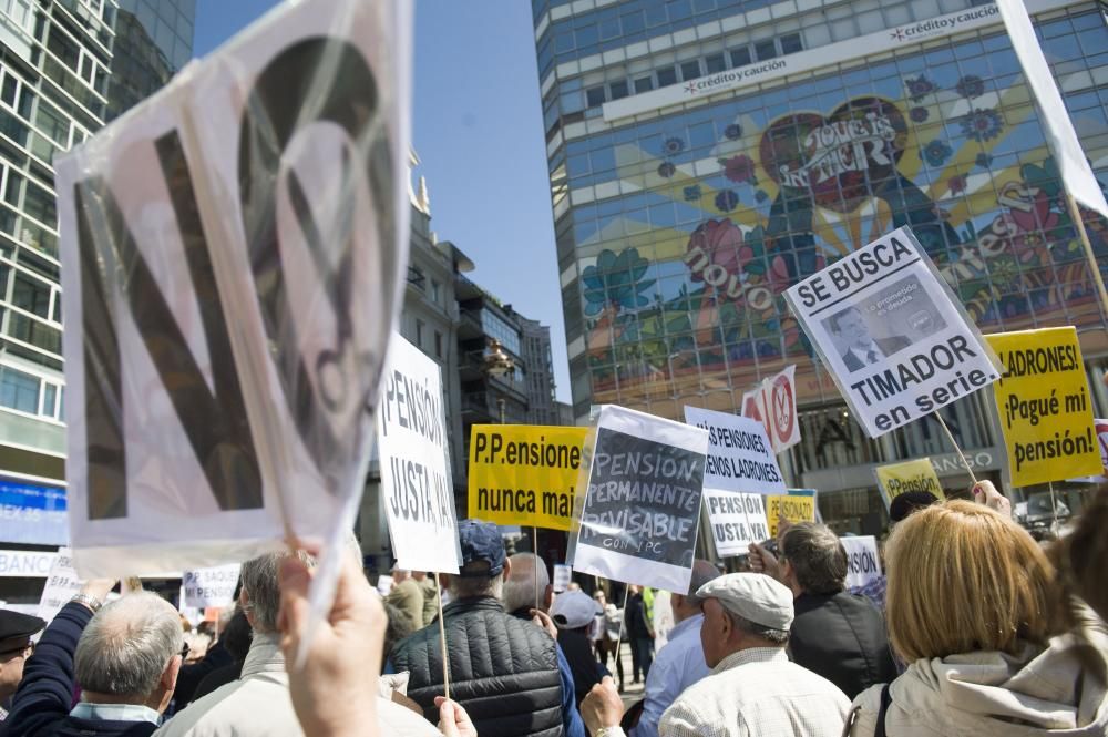 Manifestación de pensionistas en A Coruña