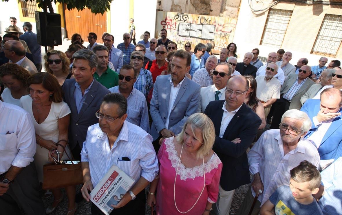 FOTOGALERÍA / Diario CÓRDOBA celebra su 75 aniversario al descubrir un azulejo