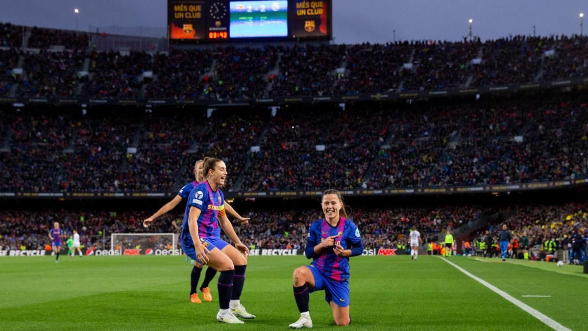 Claudia Pina marco en el Camp Nou contra el Madrid