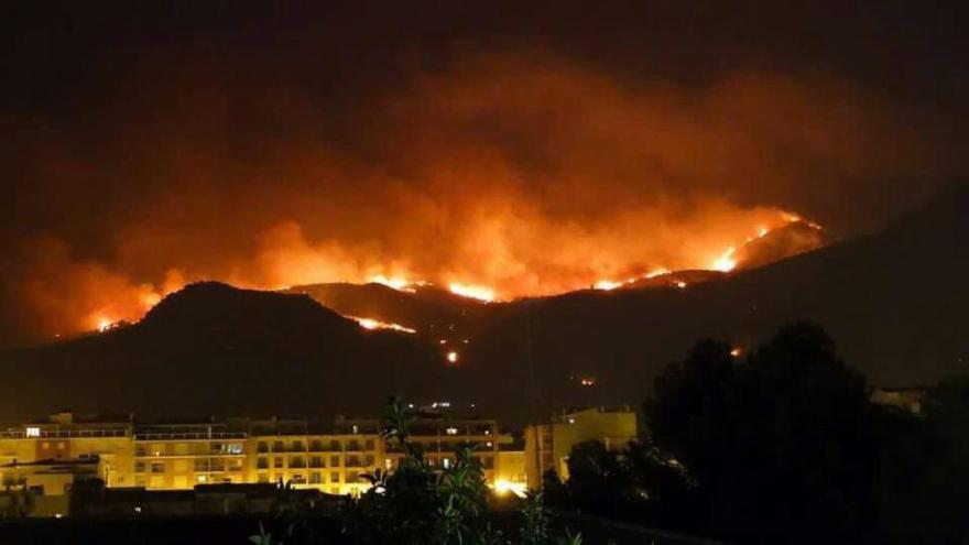 Estabilizado el incendio forestal en Castelldefels