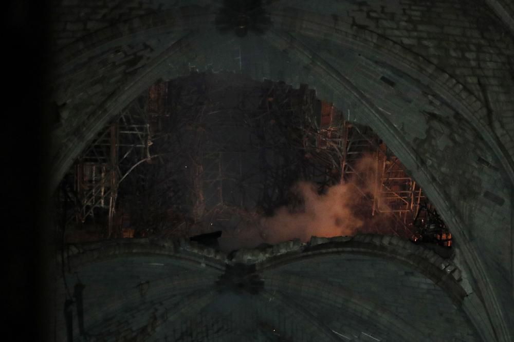 Incendio en la catedral de Notre Dame de París