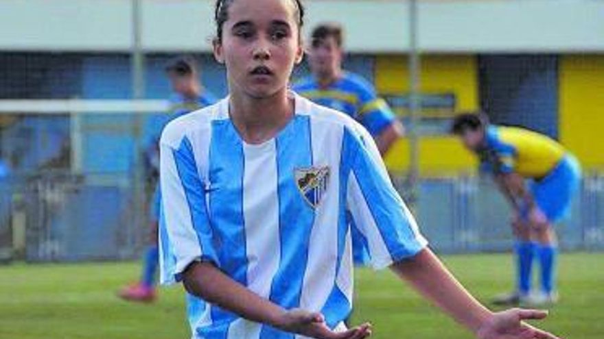 Ale, en las categorías inferiores blanquiazules.