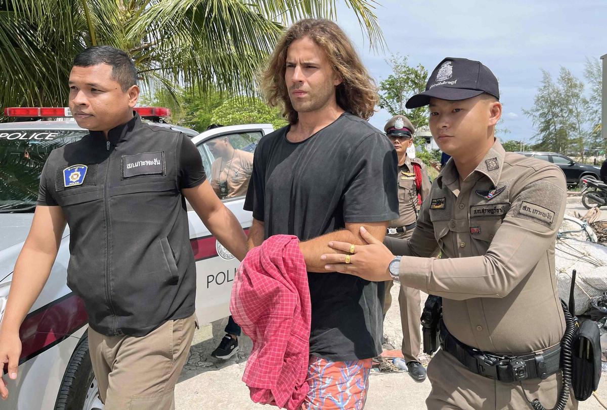Les imatges de la detenció de Daniel Sancho a Tailàndia