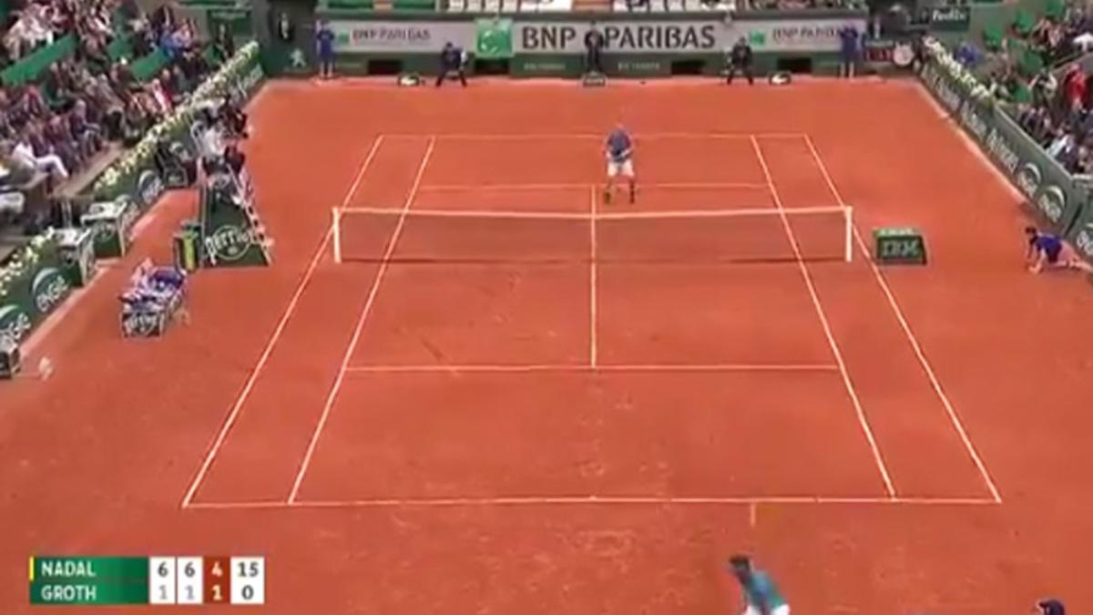 Nadal conectó un golpe imparable para Groth