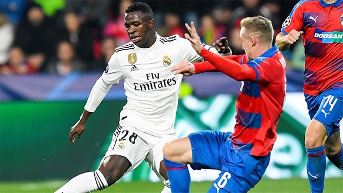 Vinicius debutó en Champions con una asistencia