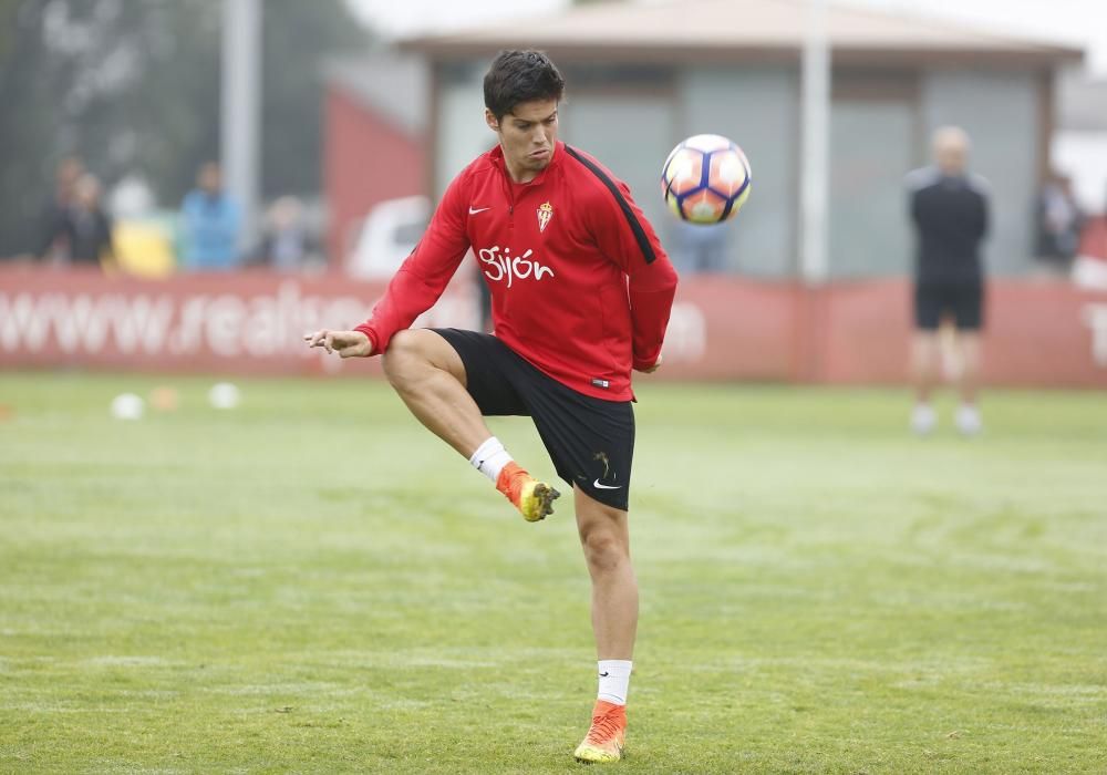 Entrenamiento del Sporting de Gijón