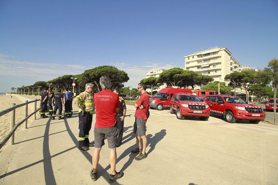 Busquen un desaparegut a la platja de s'Abanell de Blanes