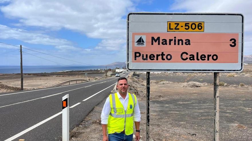 La carretera entre Puerto Calero y Puerto del Carmen permanecerá cerrada al tráfico durante tres semanas por obras de reasfaltado