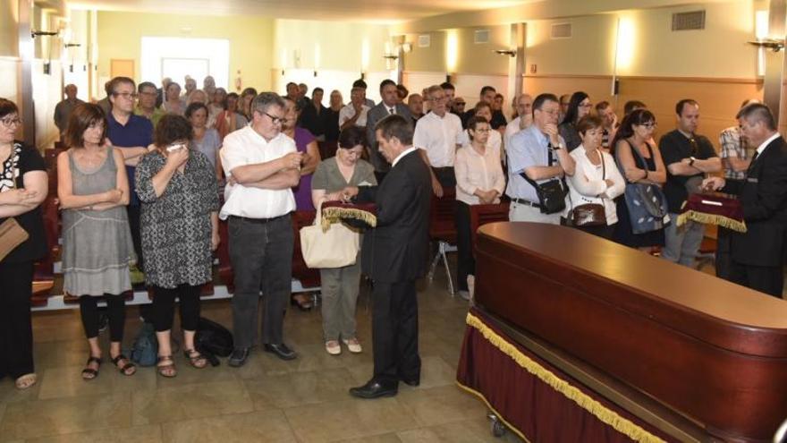 Moment del funeral celebrat aquest dimarts.