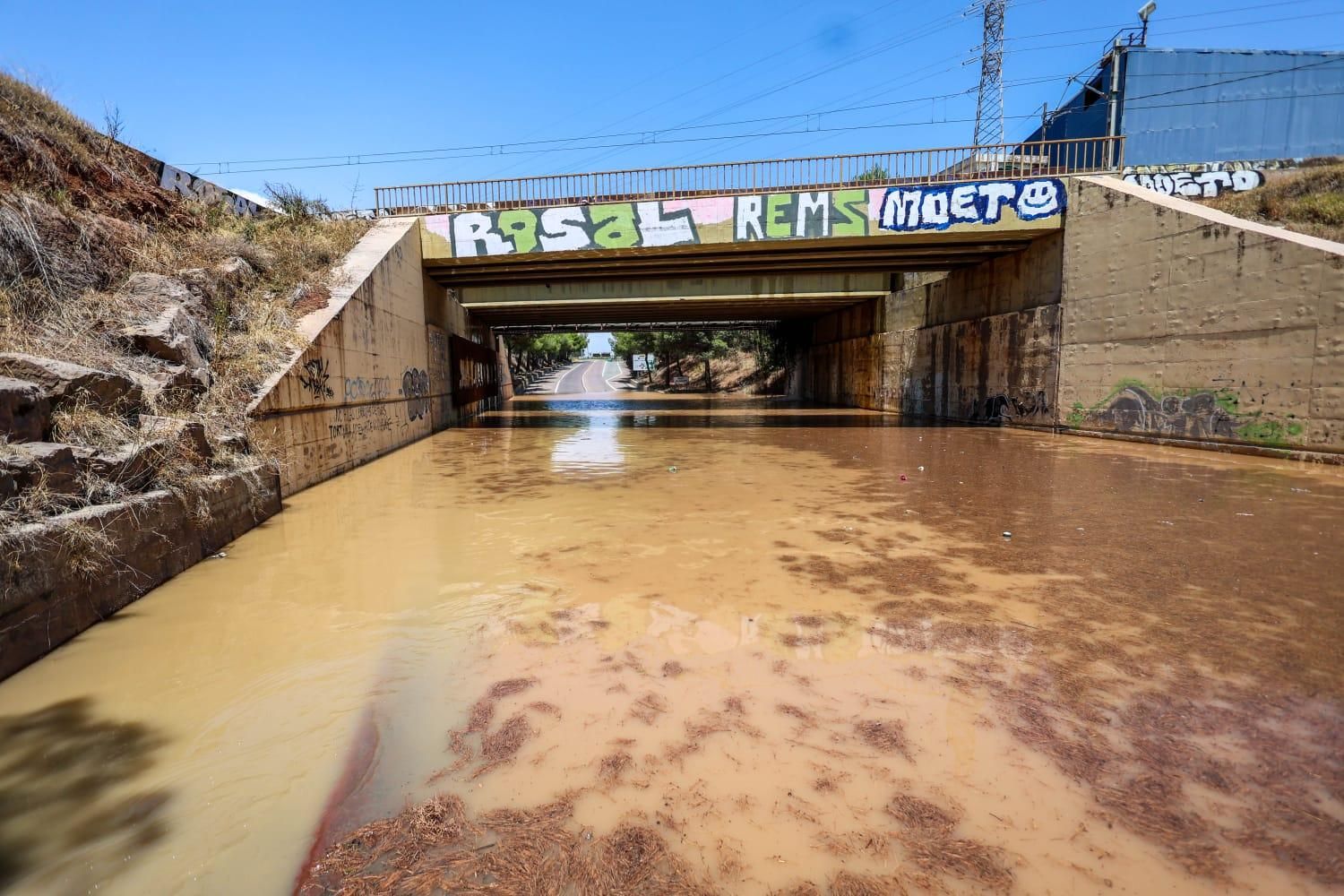 Los efectos del temporal en el Camp de Morvedre
