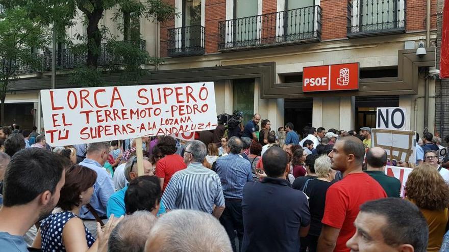 El terremoto de Lorca ´sale´ en apoyo de Pedro Sánchez