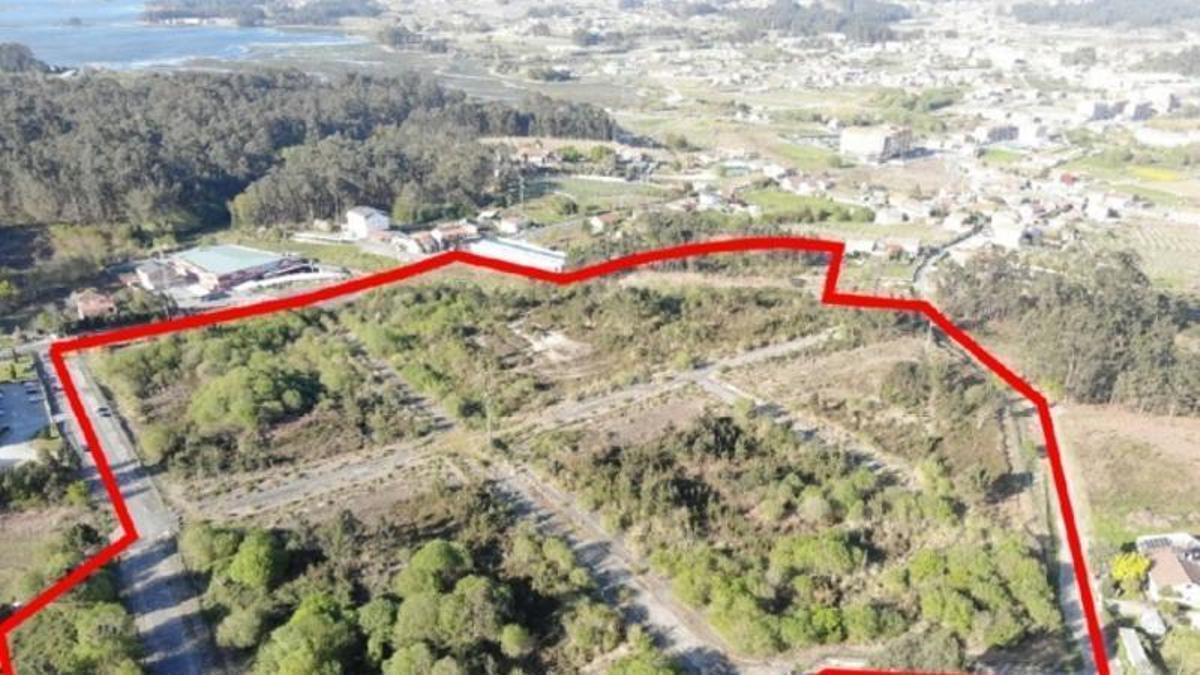 El perímetro del suelo urbanizable en Vilalonga.
