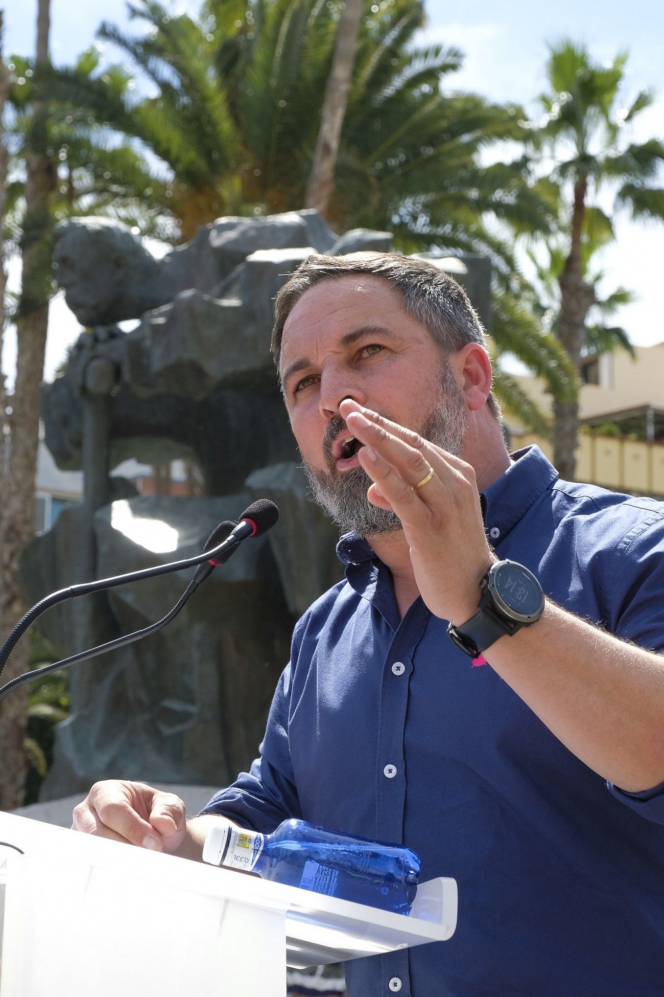 Mitin del presidente de VOX, Santiago Abascal, en Las Palmas de Gran Canaria