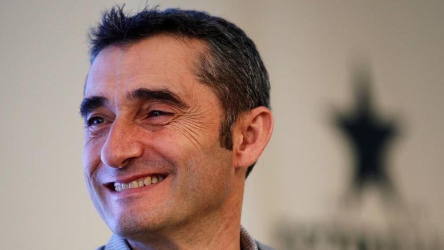 El entrenador del Barcelona, Ernesto Valverde.