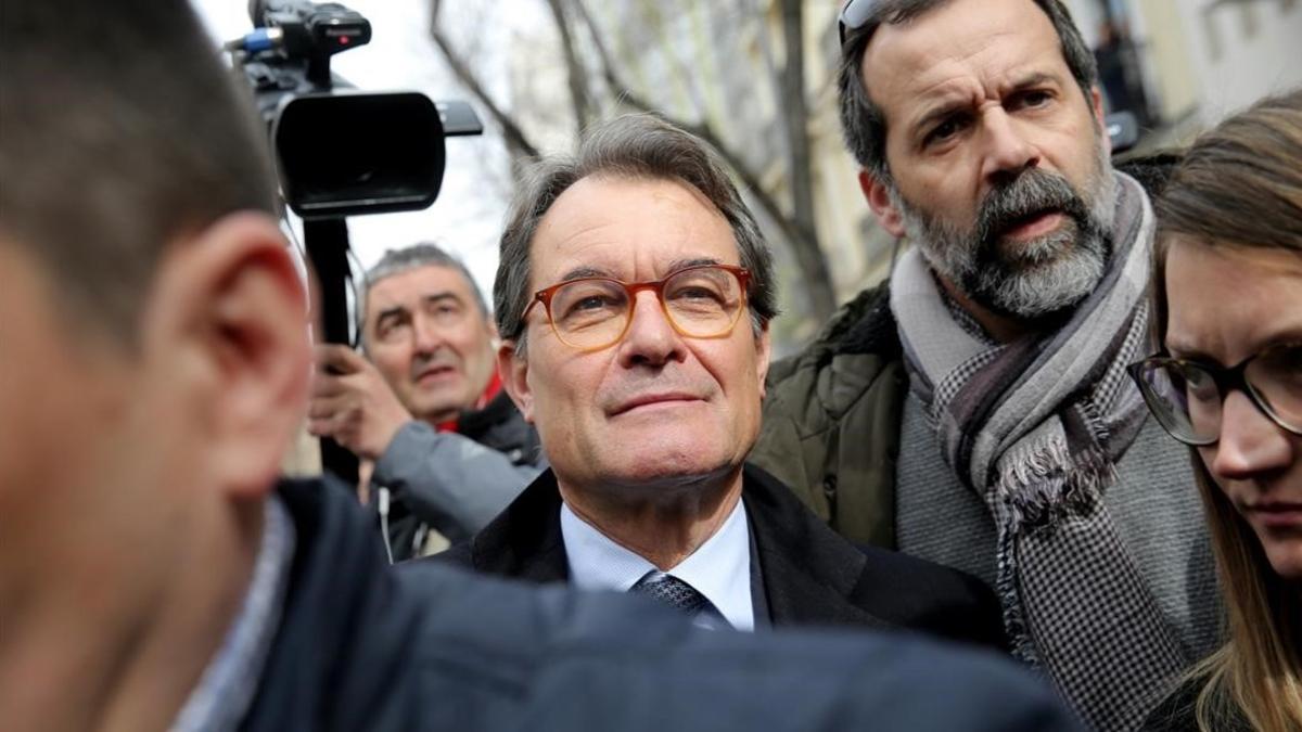 Artur Mas, a su salida del Tribunal Supremo