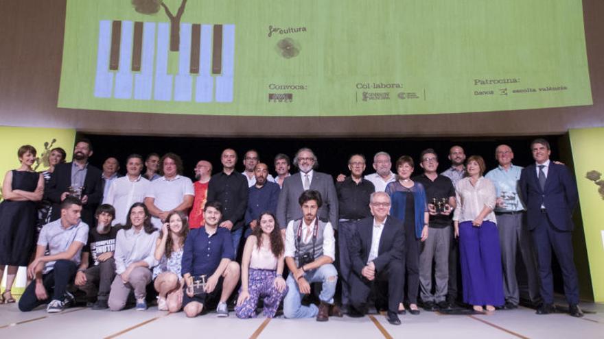 Los ganadores de los «Premios Bankia al talento musical en la Comunidad Valenciana».