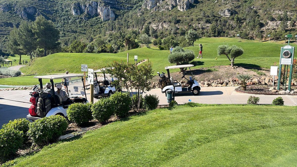 El campo de golf La Galiana, este miércoles, ha atendido esta mañana a los jugadores que han acudido.