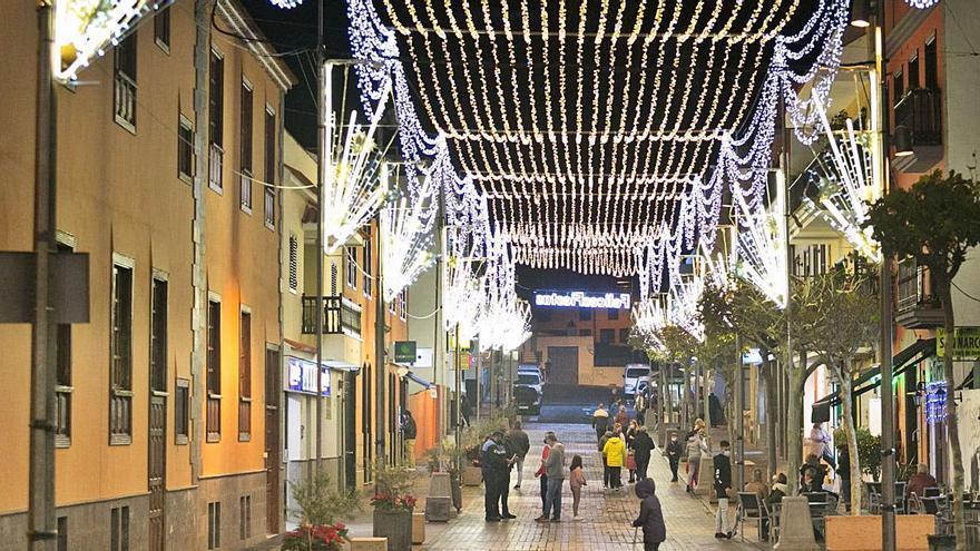 El centro de Tegueste, durante las pasadas navidades.