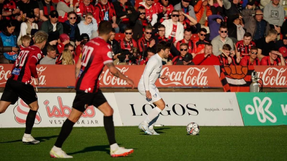 Imagen del partido entre el Inter d'Escaldes y el Vikingur