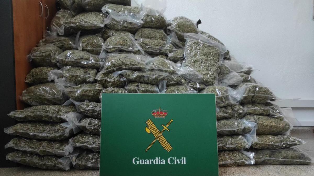 La marihuana comissada a la Jonquera