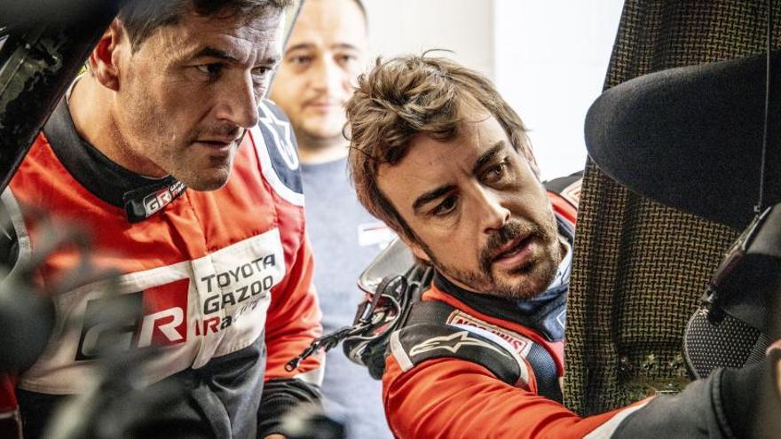 Fernando Alonso, en el Rally de Marruecos.