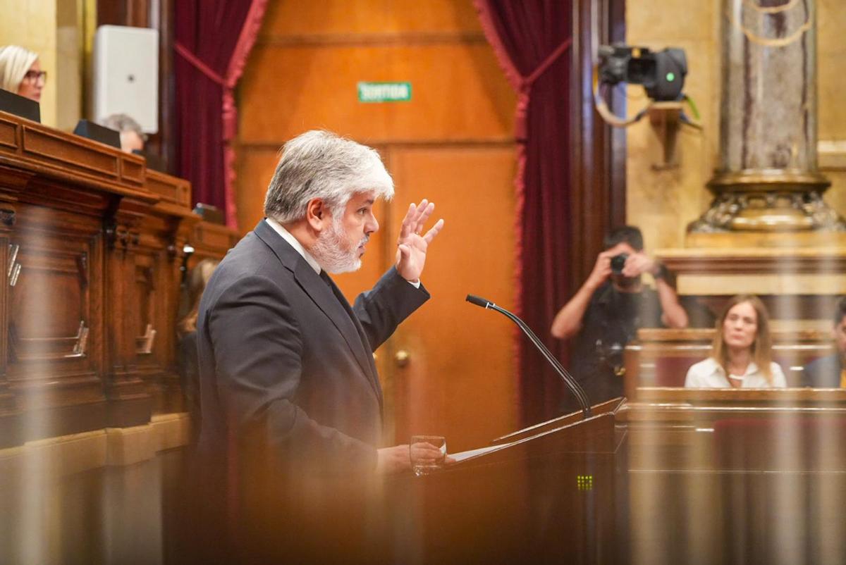 El líder de Junts en el Parlament, Albert Batet.