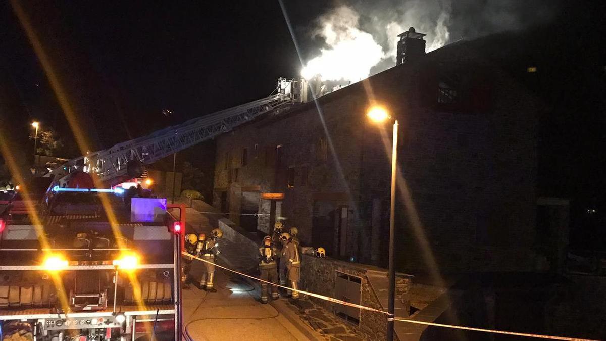 Incendi en una casa de Ger