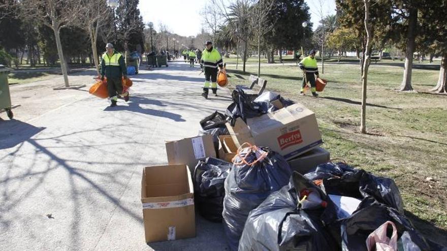 Limpieza exprés en el parque