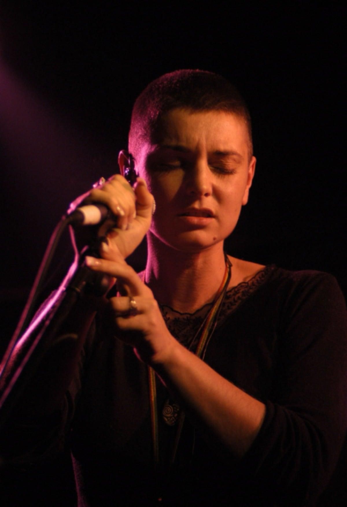 La cantante Sinéad O'Connor, durante una actuación