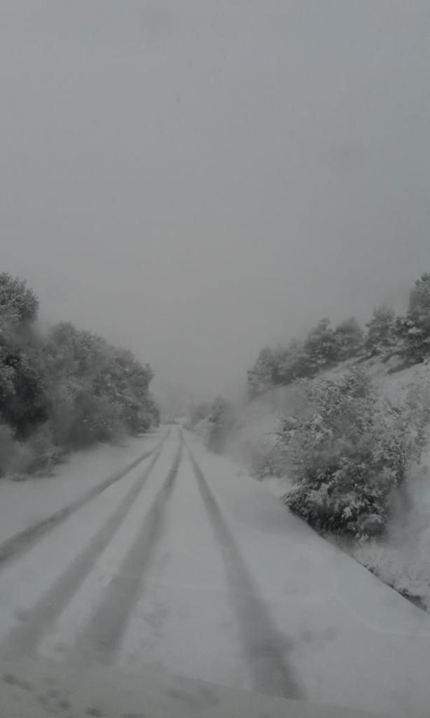 IMÁGENES DE POSTAL | Herbeset, una aldea de Morella cubierta por la nieve