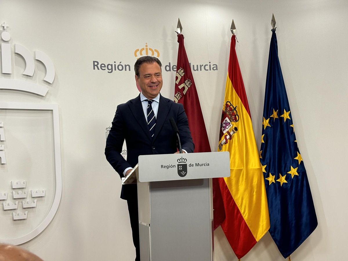Marcos Ortuño, este jueves en el Palacio de San Esteban.