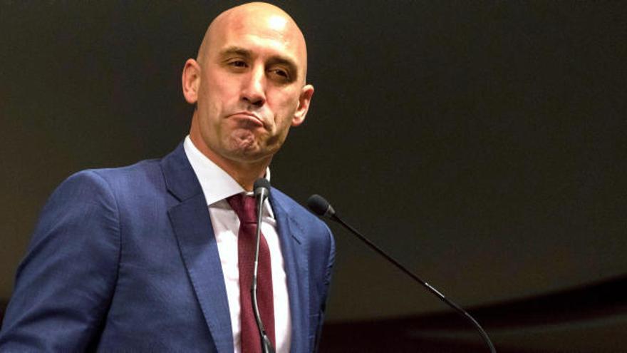 El presidente de la Federación Española de Fútbol, Luis Rubiales