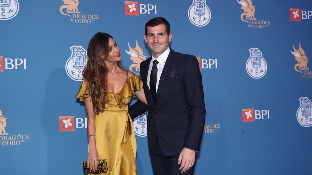 Sara Carbonero e Iker Casillas durante una gala en Portugal