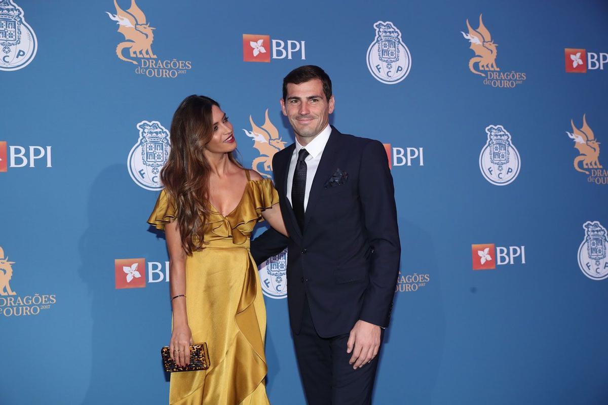 Sara Carbonero e Iker Casillas durante una gala en Portugal