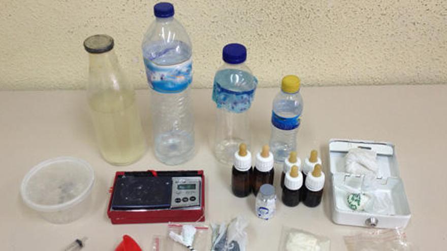 Imagen de la droga requisada por la Policía Nacional de Alicante