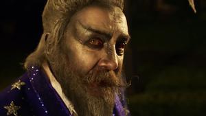 Alan Moore, en su papel en la película ’The show’, con guion suyo.